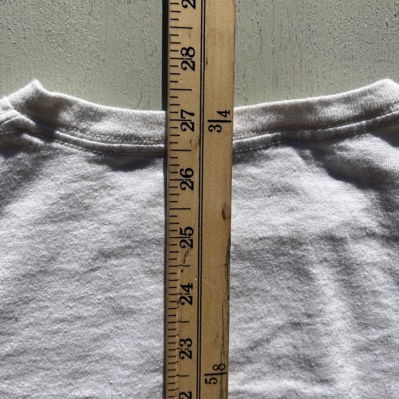 Women's Aaliyah T-Shirt White Face Spell-Out Logo L 90s R&B Graffiti Spray Paint - Picture 10 of 10